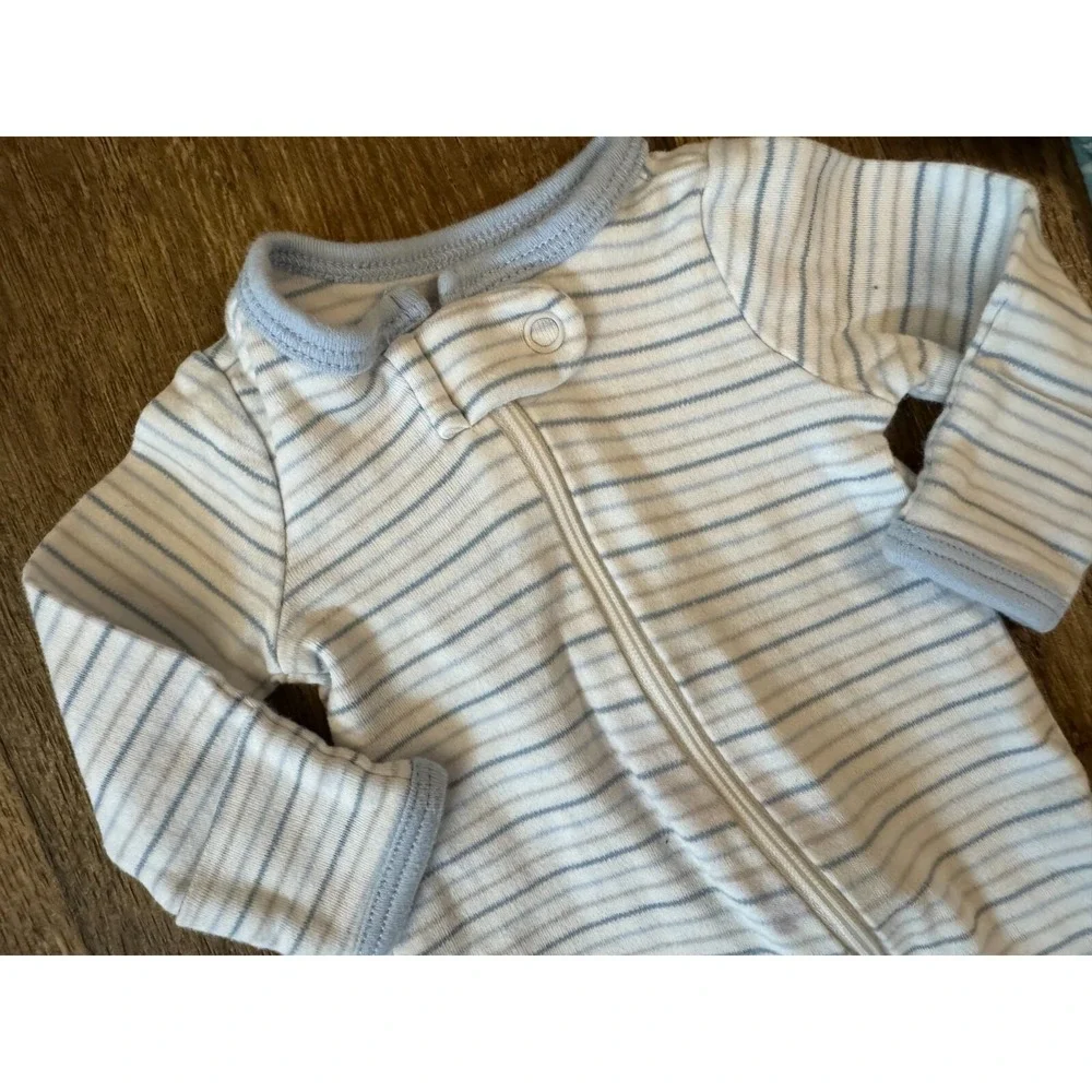 Carters Baby Boy Preemie Lot Sleepers Rompers Zipper Outfits Clothes Stripe Dino